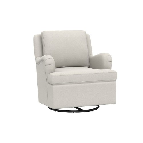 Chris Loves Julia Glider Performance Plush Chenille Light Gray