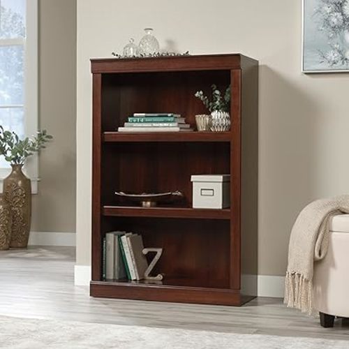 Realspace® 45" H 3-Shelf Bookcase, Mulled Cherry