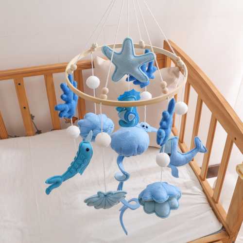 Felt Sea Animal Baby Mobile: Ocean Nursery Decor