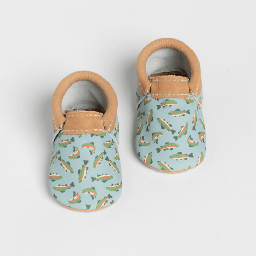 Rainbow Trout City Baby Shoe – Freshly Picked