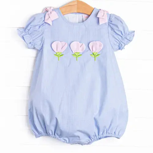 Blooming Love Applique Bubble, Blue – Stitchy Fish