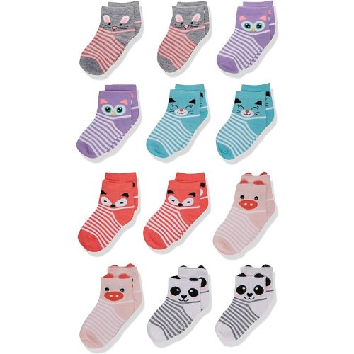 Cherokee Baby Girls' 12 Pack Shorty Ankle Socks