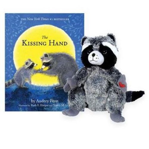 MerryMakers, Inc Kissing Hand/Chester Raccoon Plush And Hardcover Book