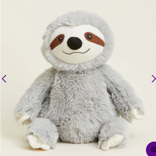 Gray Sloth Warmies | Microwavable Gray Sloth Warmies Stuffed Animal | Warmies USA