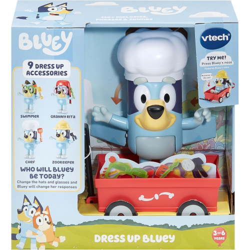 VTech DRESS UP BLUEY Official Character Interactive Kid's Toy