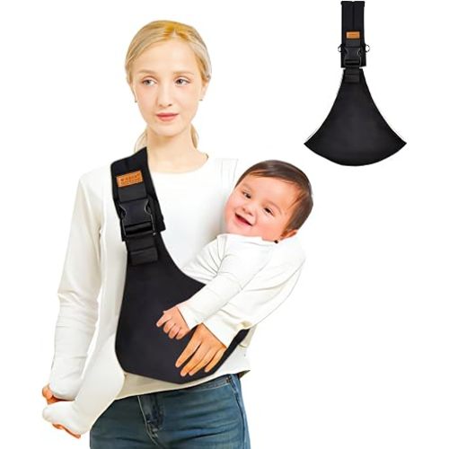 Baby Sling Carrier,Baby Sling for 10-30lbs(Black)