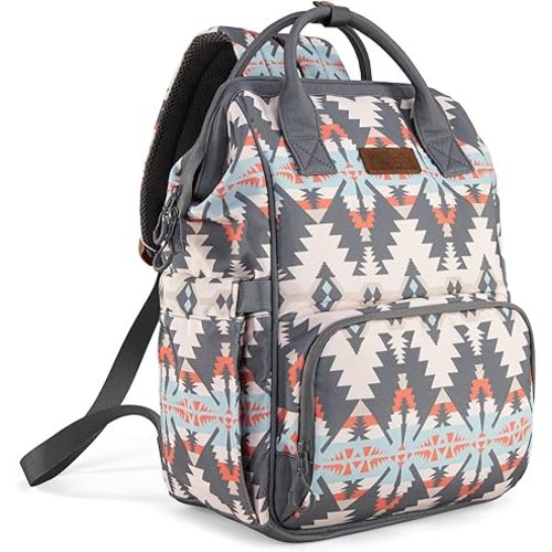 Wrangler Callie Diaper Bag Backpack with Stroller Straps Multifunction Baby Travel Bag WG2210-9110GY