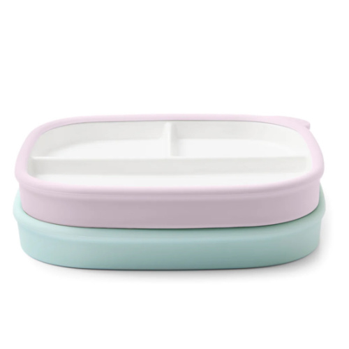 Clean Start Toddler Divided Plate | Premium Ceramic | Non Toxic – Ello