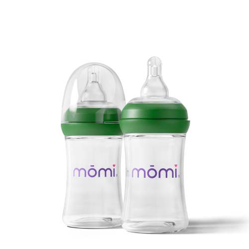 momi vibes breast-like bottle sets - evergreen