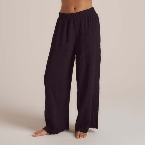 Crinkle Pajama Pants - Black