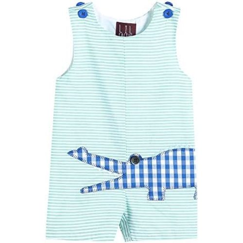 Lil cactus Boys Baby and Toddler Applique Shortall Overalls Romper