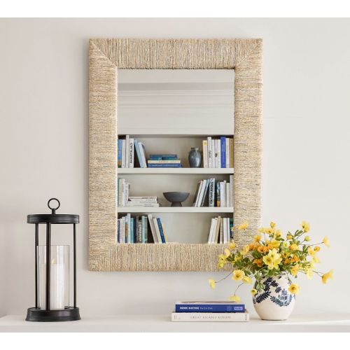 Malibu Handwoven Seagrass Mirror