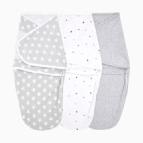 Aden + Anais Essentials Cotton Wrap Swaddles (3 Pack) - Twinkle, 0-3 Months, 3
