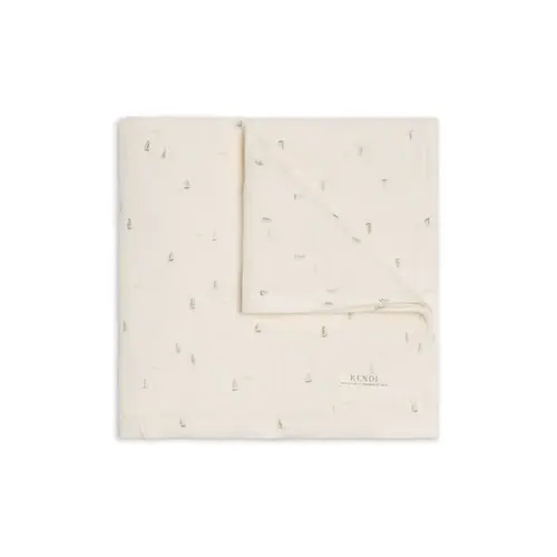 Colored Organics Muslin Swaddle Blanket for Baby - Sailboat
