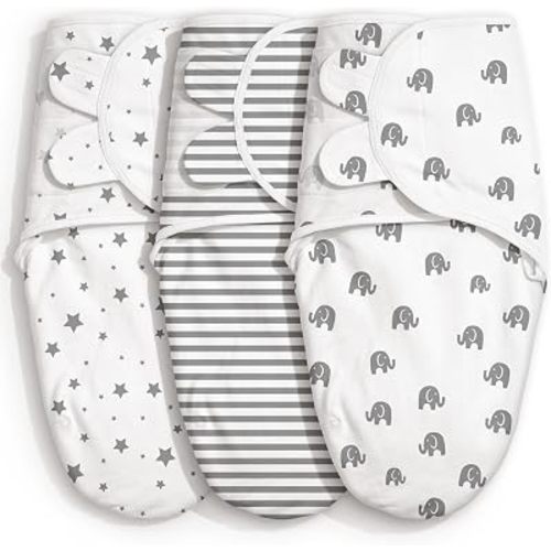 GLLQUEN BABY Swaddles for Newborns 0-3 Months, Adjustable & Easy Fastener