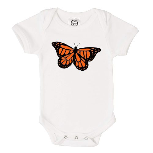 The Spunky Stork Monarch Butterfly Organic Cotton Baby Bodysuit