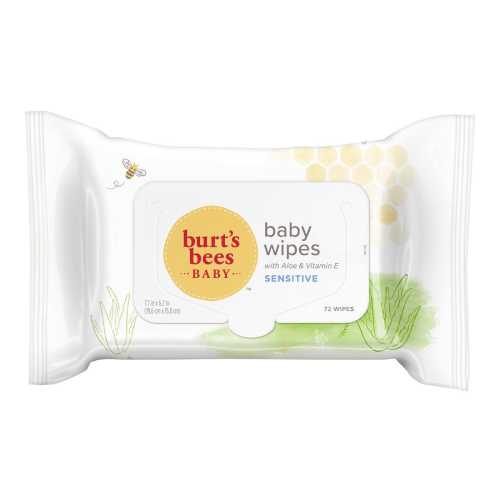 Burt’s Bees Baby Wipes, Unscented Natural Baby Wipes for Sensitive Skin - 72 Wipes