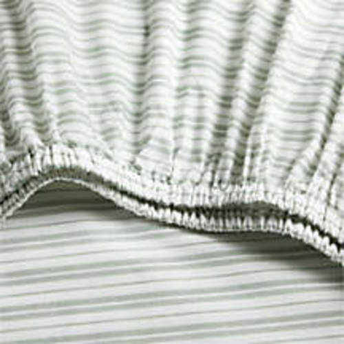 Frenchie Verte Green 100% Organic Cotton Crib Fitted Sheet by Leanne Ford