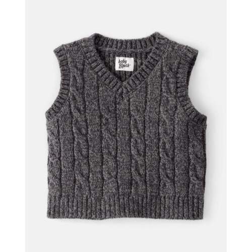 Baby Boy Sleeveless Sweater Vest - Grey - OshKosh | Carter's