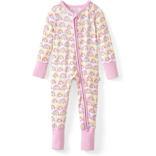 Little Sleepies Pajamas for Baby Boys & Girls, Viscose from Bamboo Baby Pajamas, Sleepers, 2-Way Zipper PJs