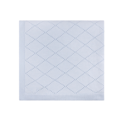 Diamond Pointelle Knit Blanket I Feltman Brothers