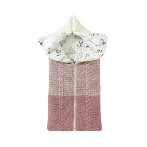 Baby Boys Girls Blanket Swaddle Swaddle Winter Sleeping Bag Patchwork Color Matching Thick Zipper Sleeping Bag