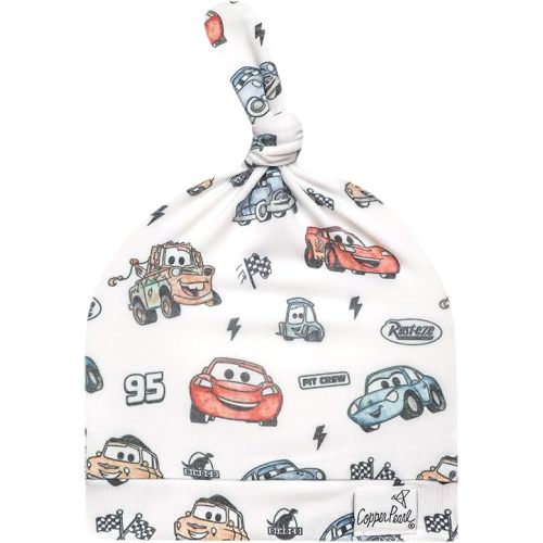 Disney Pixar Cars Top Knot Hat 0-4mo