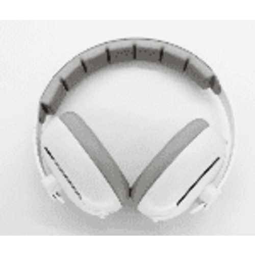 Hoovy Mini Ear Muffs, Noise Canceling, White and Gray, Unisex, Adjustable