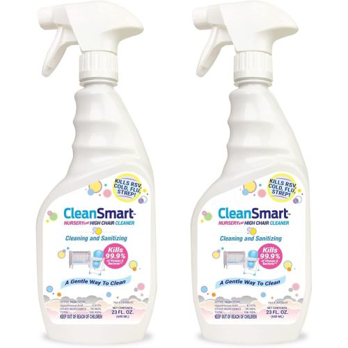 CleanSmart Nursery & High Chair Cleaner, Hypochlorous Acid, 23 oz (2 pack)