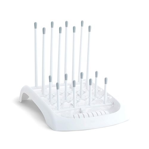 Munchkin Fold Baby Bottle Countertop Drying Rack, White 1 Count (Pack of 1) Gray