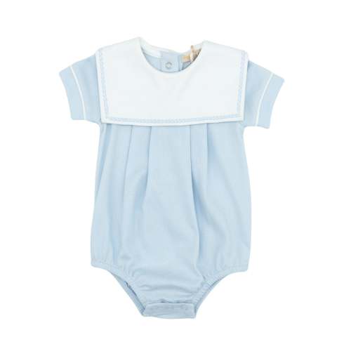Boys Bib Bubble with Hand-embroidery | Baby Club Chic – Tiny Town Inc