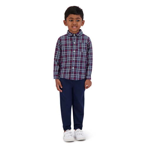 Little Rebels Toddler Boys 3 Piece Woven Shirt Set, Sizes 2T-4T