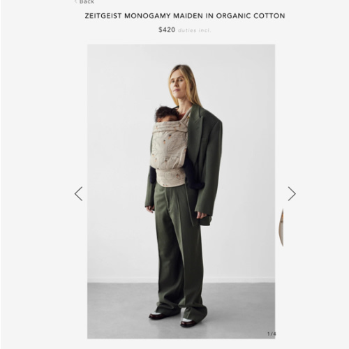 Monogamy Maiden | Zeitgeist Baby Carrier | SHOP ARTIPOPPE