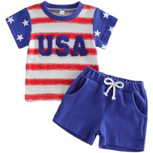 BemeyourBBs Toddler Baby Boy Summer Clothes Funny Letter T Shirt Elastic Waist Pockets Shorts Set 2 Piece Outfit