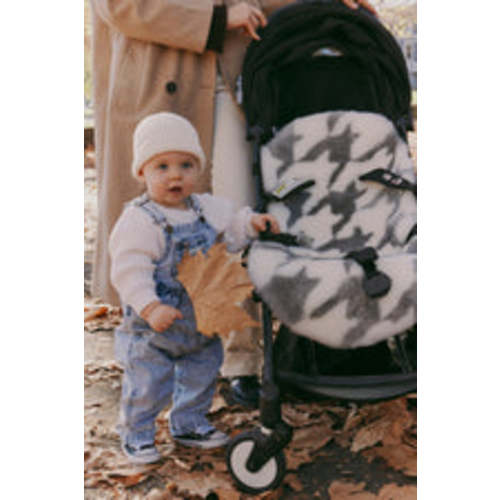 The Pram Puff | Houndstooth Dove & Coconut