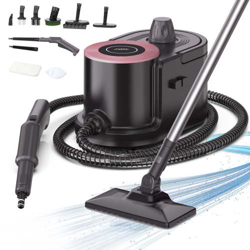 GOOVI Steam Cleaner 1500w Powerful Handheld Steamer with 57oz Watertank Steam Mop 15 in 1 Canister Steamer Cleaner for Home, Car, Floor Cleaning