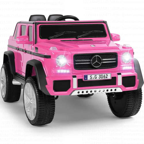 Walmart Black Friday Deals 2025 Costway Mercedes Benz 12V Electric Kids Ride On Car RC Remote Control W/Trunk Pink
