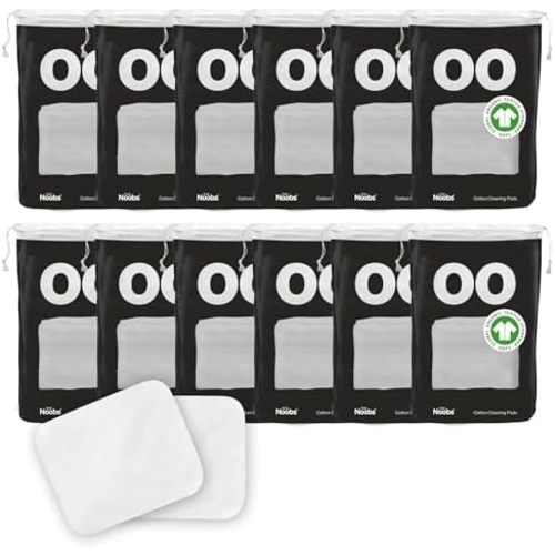 Baby Cotton Pads by LoveNoobs, 720 Ct Organic Cotton Squares, XL Lint-Free