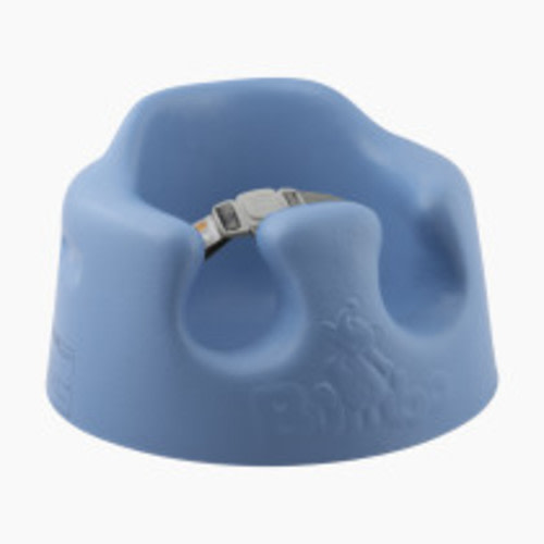 Bumbo Baby Infant Soft Foam Comfortable Support Wide Floor Seat with 3 Point Adjustable Harness for Ages 3 to 12 Months, Powder Blue