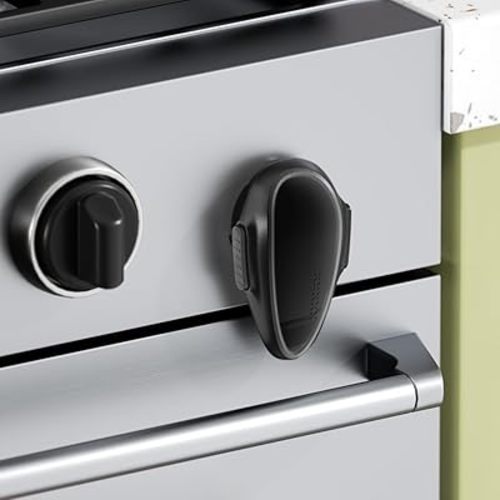SAFELON 1 Pcs Child Safety Oven Lock, Kitchen Safety Oven Door Lock for Babies & Toddlers (Black)
