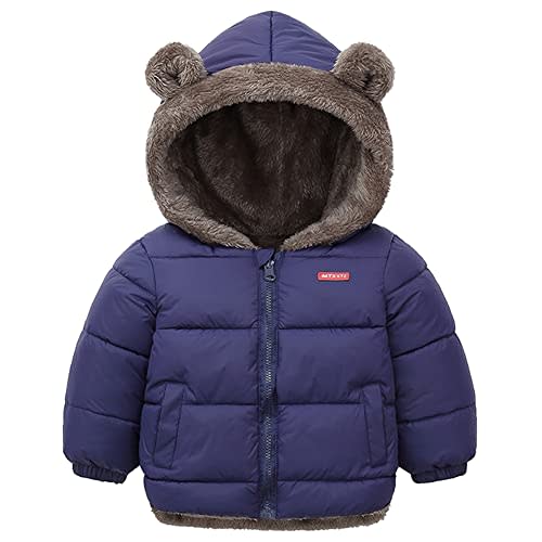 Fairy Baby Infant Baby Winter Coat Cute Teddy Bear Hooded Jacket Warm Fleece Outerwear Windproof Toddler Boys Girl 6M-4T