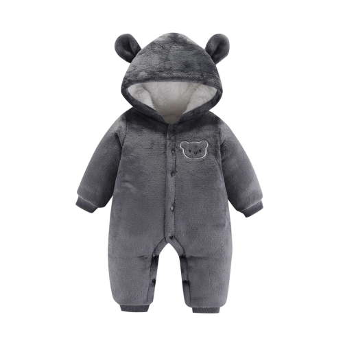 TAIAOJING Baby Down Snowsuit Hooded Unisex Boys Girls Bear Ear Hooded Jumpsuit Coats Outerwear Cute Jumpsuit Snowsuit Bodysuits Winter Clothes 0-3 Months