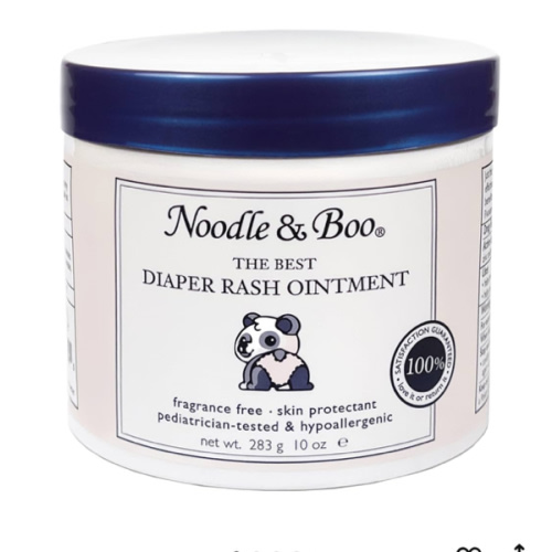 Noodle & Boo The Best Diaper Rash Ointment, Multi Purpose Baby Skin Care Zinc Oxide Ointment For Diaper Rash Prevention, Treatment & Relief, Fragrance Free