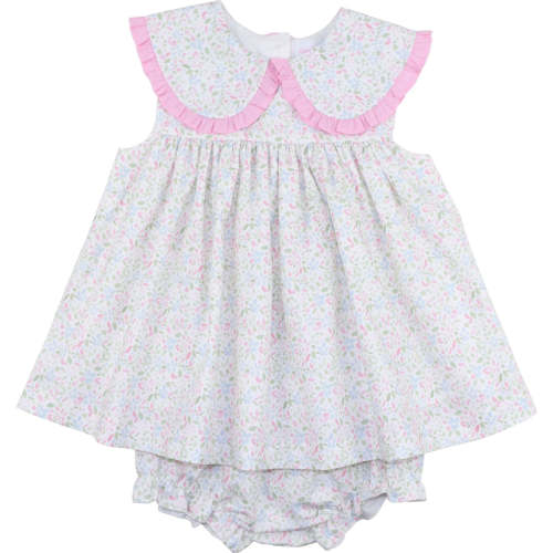 Pink And Green Floral Diaper Set