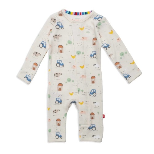 pasture bedtime organic cotton magnetic fuss free coverall