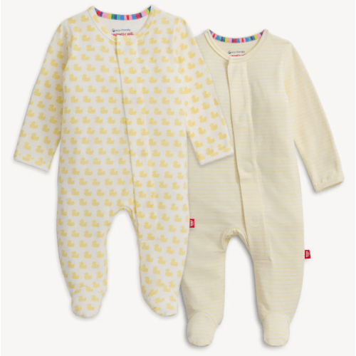 Magnetic 2-Pack Footie, 6-9 M