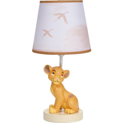 Disney Baby Lion King Safari Custom Hand-Painted Lamp with Shade