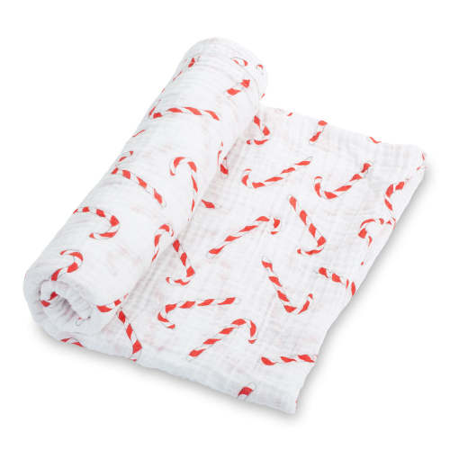 Mint To Be Together Candy Cane Christmas Baby Swaddle Blanket