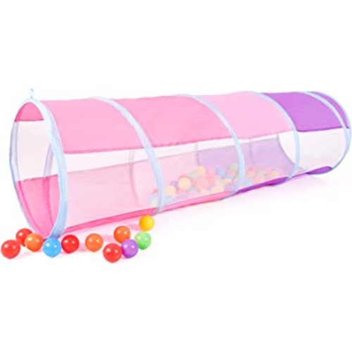 Play Tunnel for Toddlers 1-3, Tunnel for Kids to Craw Through Sensory Toys for 1 Year Old Boy Girl Babies Kids, Indoor Outdoor Great for Motor Function