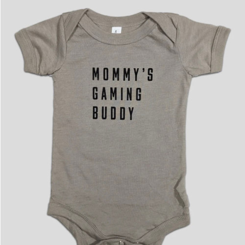 Mommy's Gaming Buddy Onesie in Khaki – BabyGlitch
